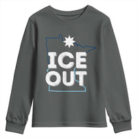 Ice Out Of Minnesota Youth Sweatshirt MN Map Immigration Protest Community Resistance