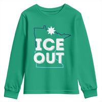 Ice Out Of Minnesota Youth Sweatshirt MN Map Immigration Protest Community Resistance
