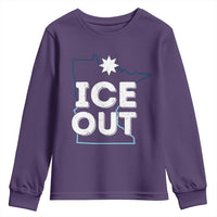 Ice Out Of Minnesota Youth Sweatshirt MN Map Immigration Protest Community Resistance