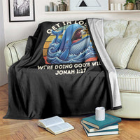 Get In Loser We're Doing God's Will Throw Blanket Funny Christian Bible