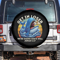 Get In Loser We're Doing God's Will Spare Tire Cover Funny Christian Bible