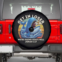 Get In Loser We're Doing God's Will Spare Tire Cover Funny Christian Bible