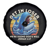 Get In Loser We're Doing God's Will Spare Tire Cover Funny Christian Bible