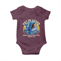 Get In Loser We're Doing God's Will Baby Onesie Funny Christian Bible