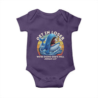 Get In Loser We're Doing God's Will Baby Onesie Funny Christian Bible