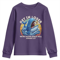 Get In Loser We're Doing God's Will Youth Sweatshirt Funny Christian Bible