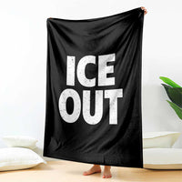 Ice Out Throw Blanket Abolish Ice Protest Statement