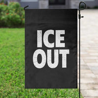Ice Out Garden Flag Abolish Ice Protest Statement