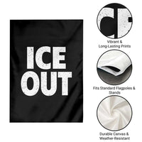 Ice Out Garden Flag Abolish Ice Protest Statement