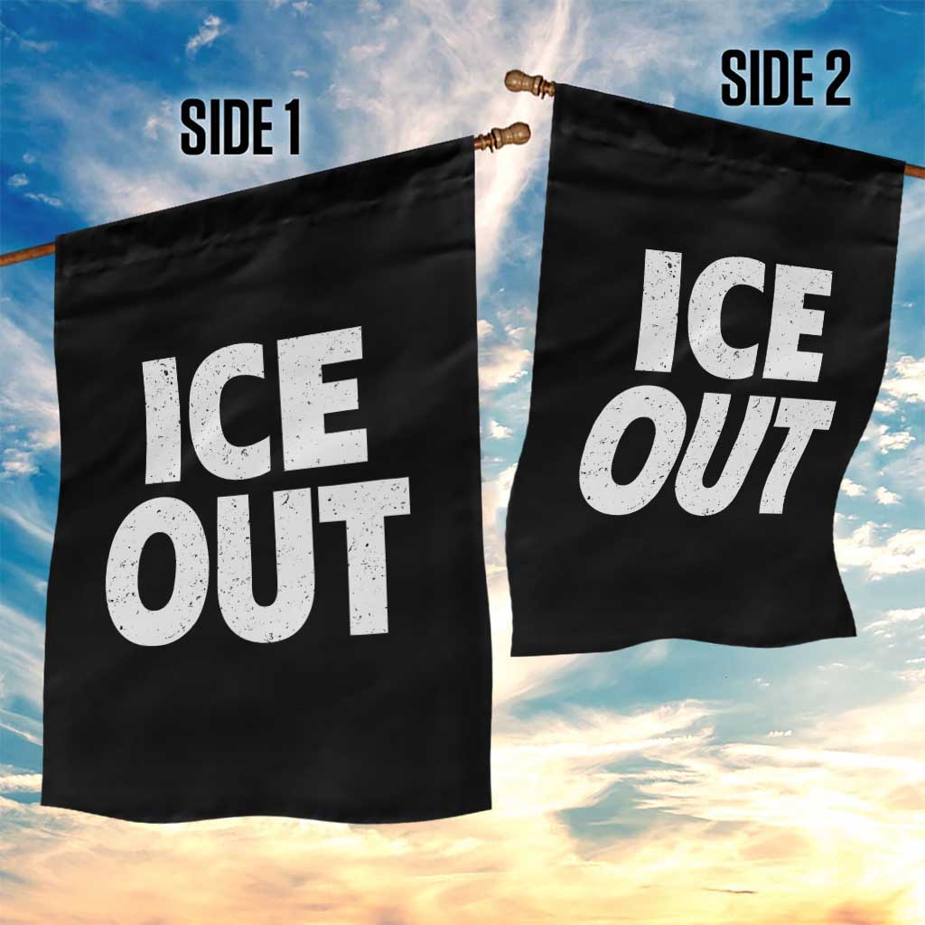 Ice Out Garden Flag Abolish Ice Protest Statement