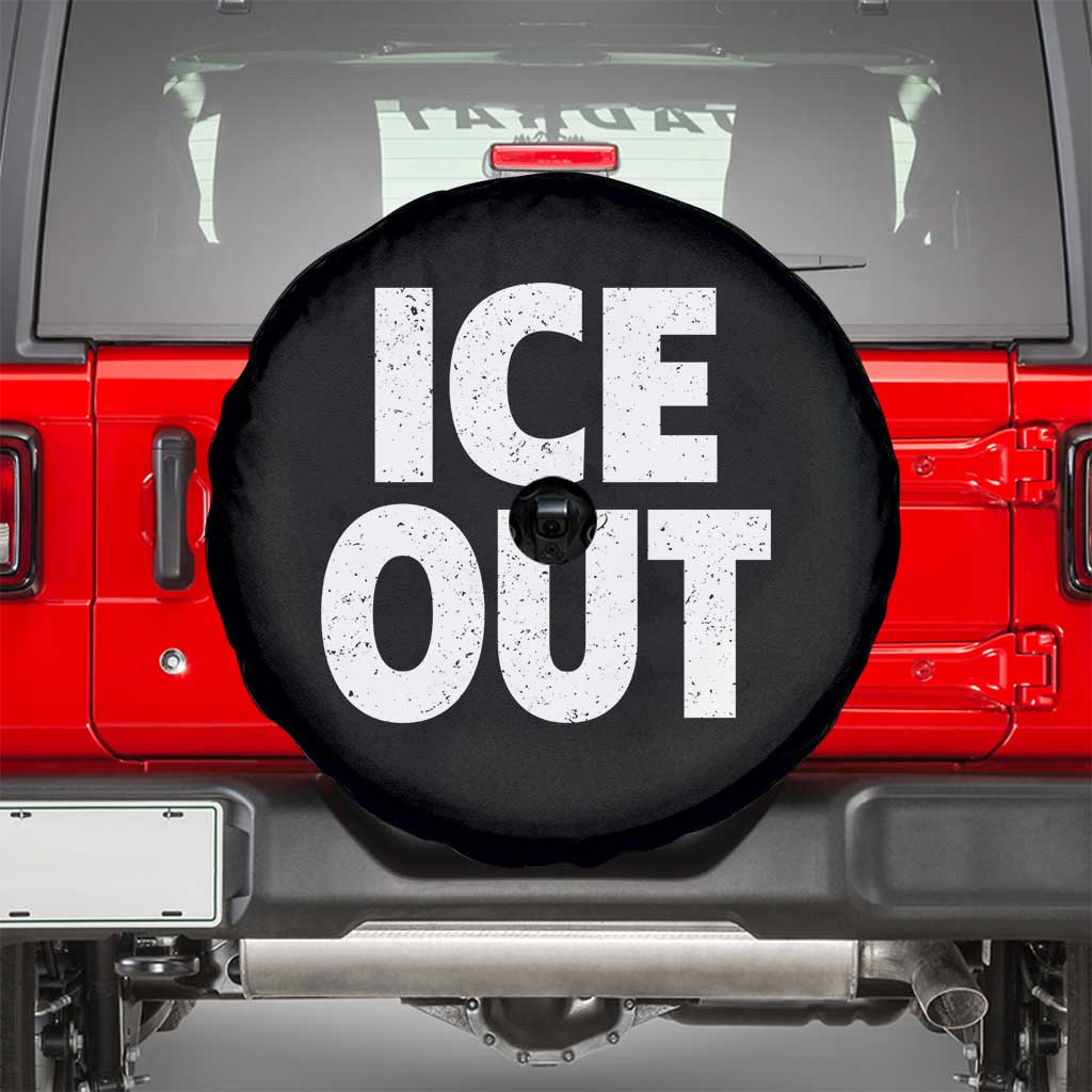 Ice Out Spare Tire Cover Abolish Ice Protest Statement
