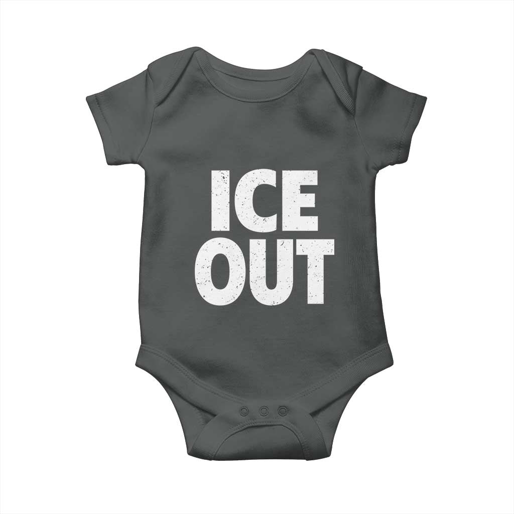 Ice Out Baby Onesie Abolish Ice Protest Statement