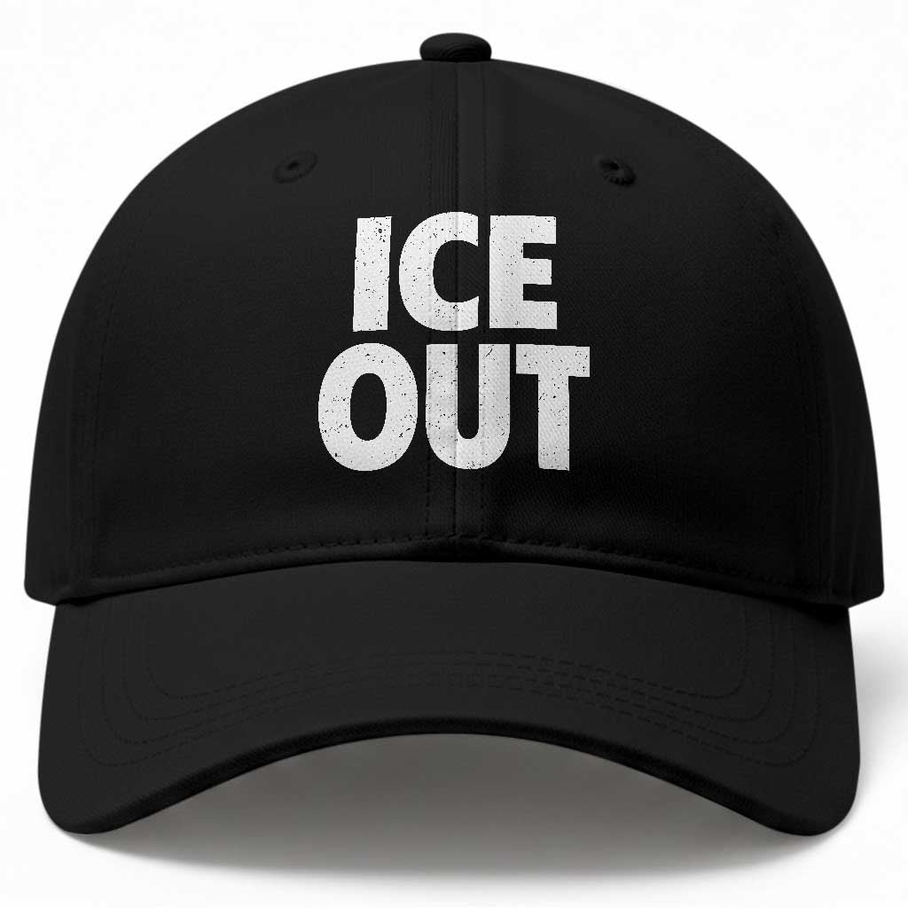 Ice Out Baseball Cap Abolish Ice Protest Statement