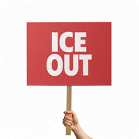 Ice Out Protest Sign Abolish Ice Protest Statement