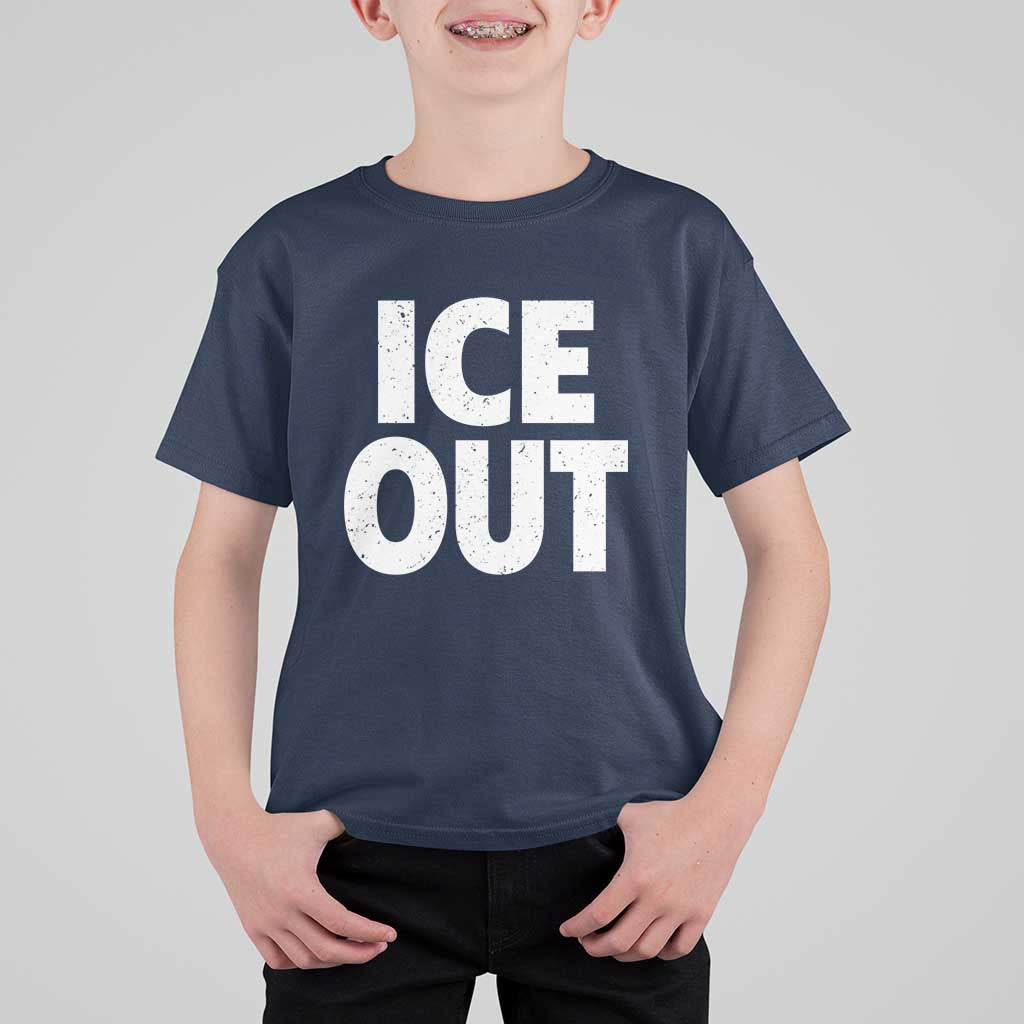 Ice Out T Shirt For Kid Abolish Ice Protest Statement