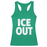 Ice Out Racerback Tank Top Abolish Ice Protest Statement