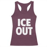 Ice Out Racerback Tank Top Abolish Ice Protest Statement
