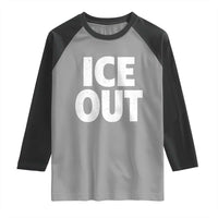 Ice Out Raglan Shirt Abolish Ice Protest Statement