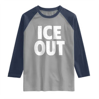 Ice Out Raglan Shirt Abolish Ice Protest Statement