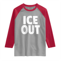 Ice Out Raglan Shirt Abolish Ice Protest Statement