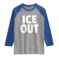 Ice Out Raglan Shirt Abolish Ice Protest Statement