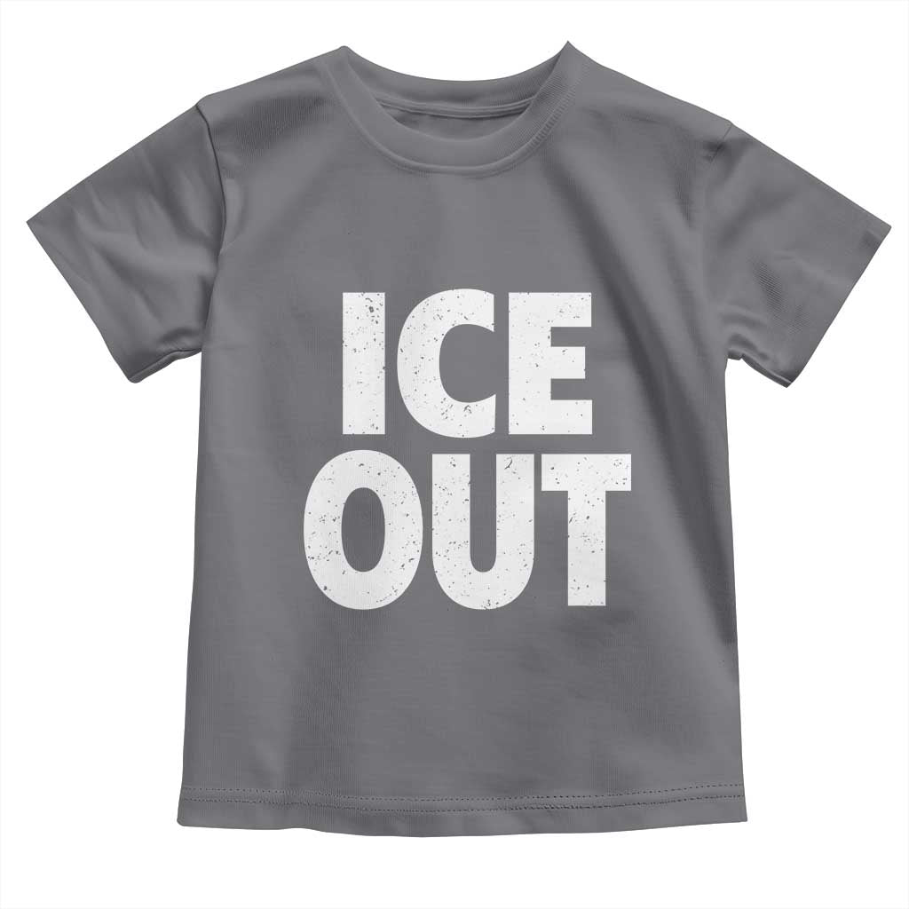Ice Out Toddler T Shirt Abolish Ice Protest Statement