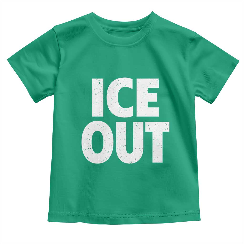 Ice Out Toddler T Shirt Abolish Ice Protest Statement