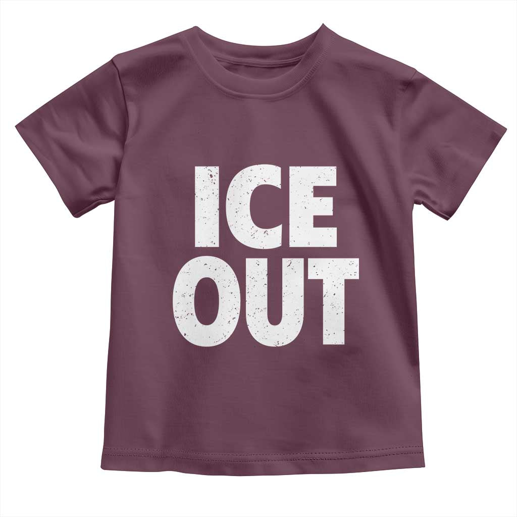 Ice Out Toddler T Shirt Abolish Ice Protest Statement