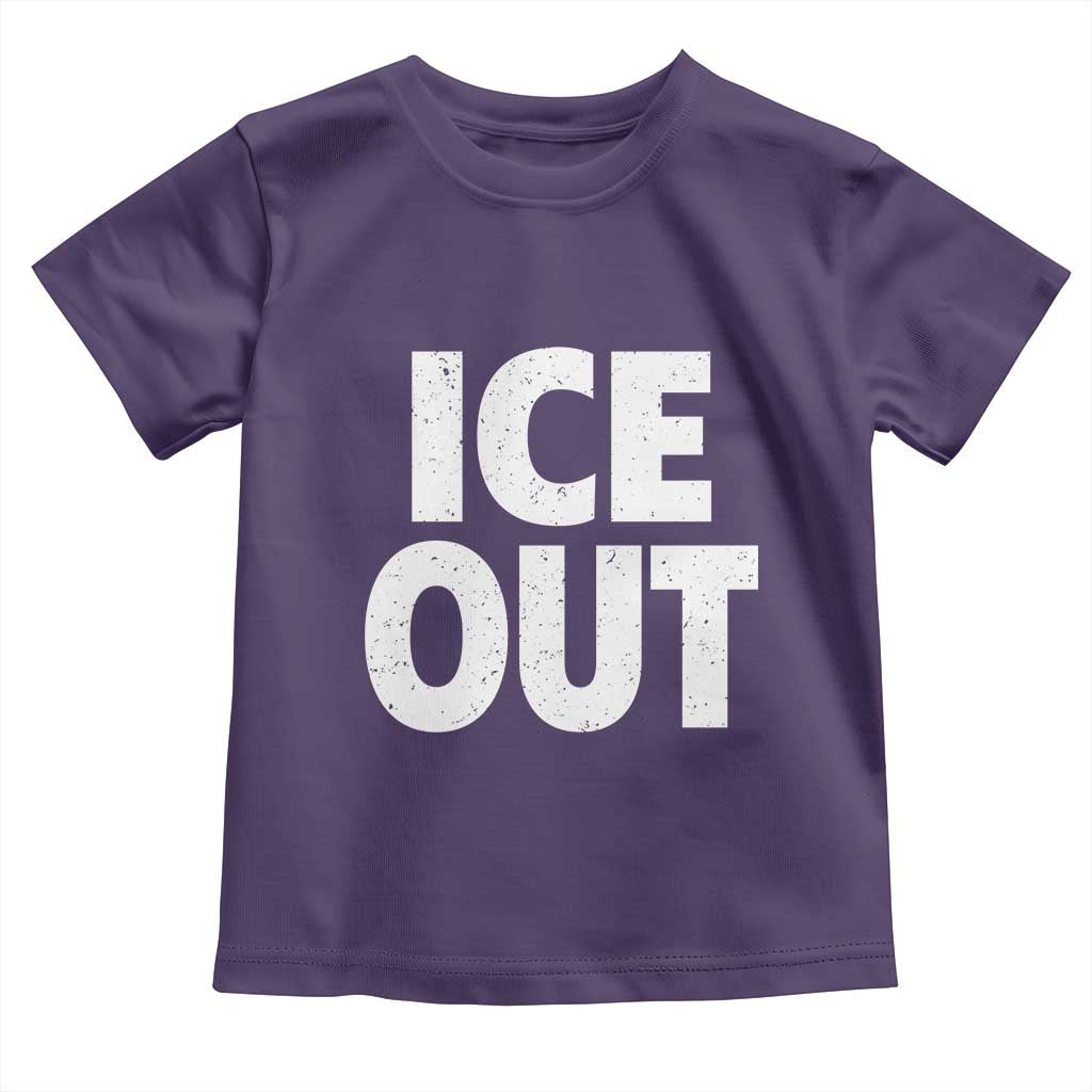 Ice Out Toddler T Shirt Abolish Ice Protest Statement