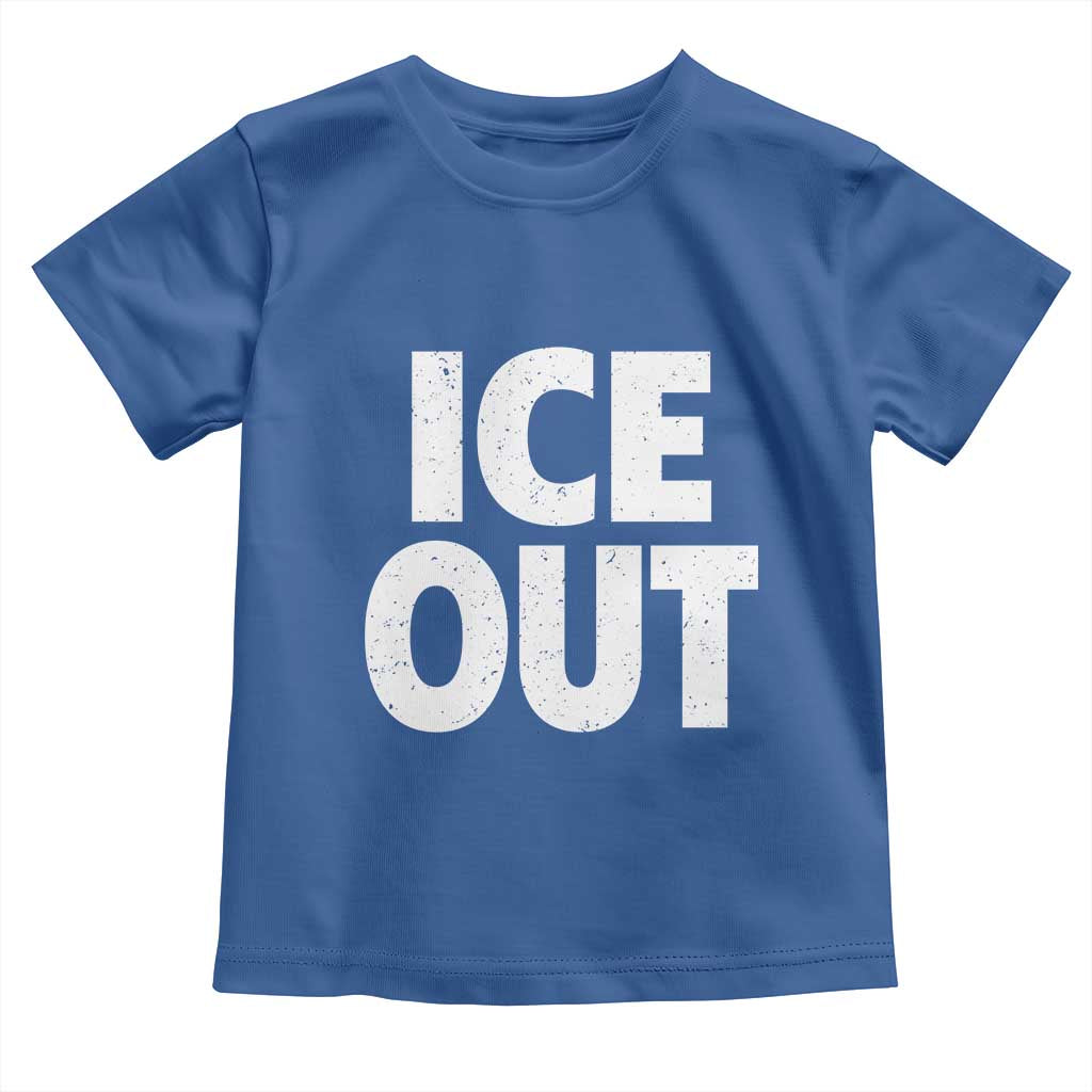 Ice Out Toddler T Shirt Abolish Ice Protest Statement