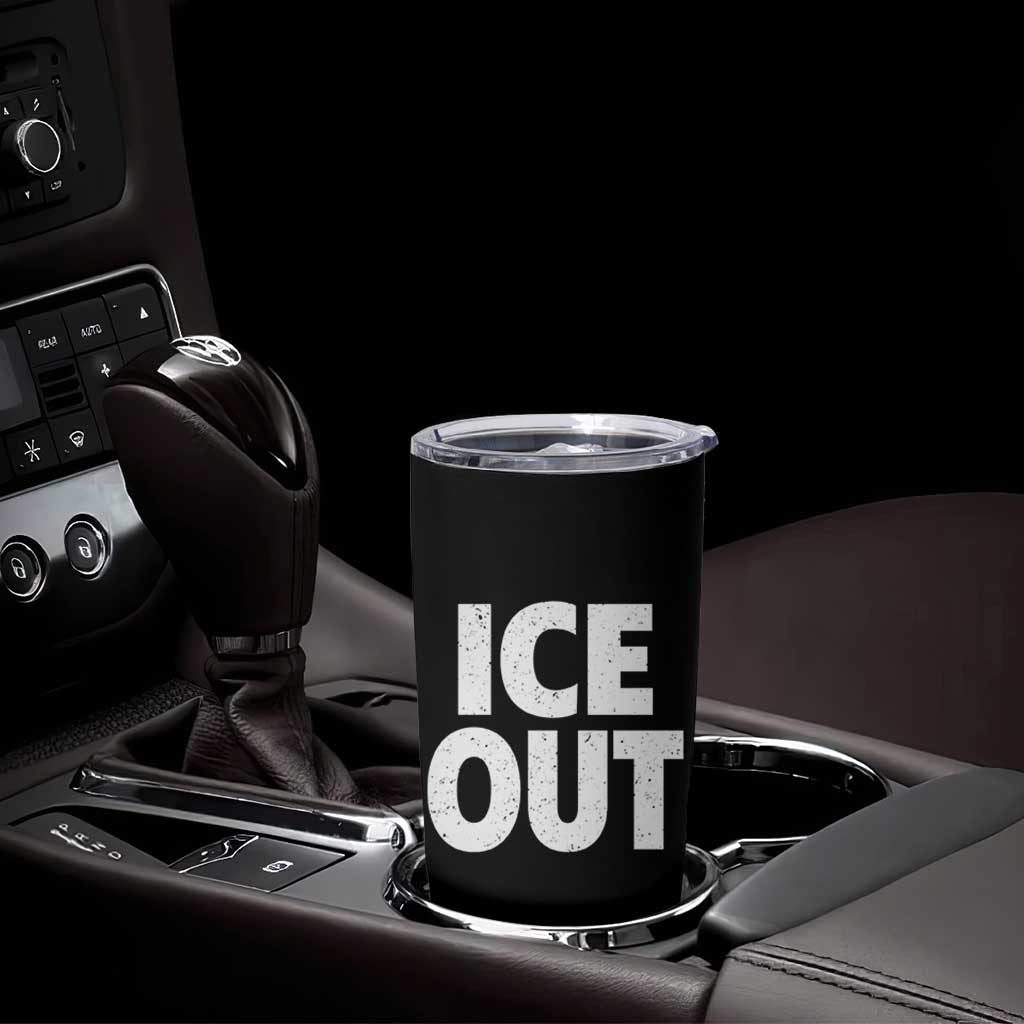 Ice Out Tumbler Cup Abolish Ice Protest Statement