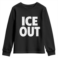 Ice Out Youth Sweatshirt Abolish Ice Protest Statement