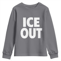 Ice Out Youth Sweatshirt Abolish Ice Protest Statement