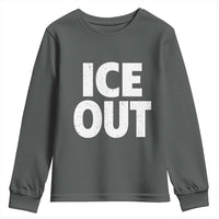 Ice Out Youth Sweatshirt Abolish Ice Protest Statement