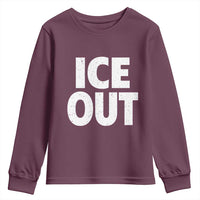 Ice Out Youth Sweatshirt Abolish Ice Protest Statement