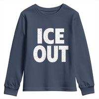 Ice Out Youth Sweatshirt Abolish Ice Protest Statement