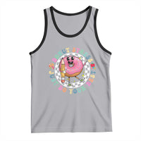 Funny Testing Day Teacher Tank Top Donut Stress Just Do Your Best