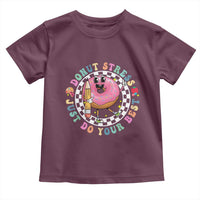 Funny Testing Day Teacher Toddler T Shirt Donut Stress Just Do Your Best