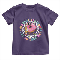 Funny Testing Day Teacher Toddler T Shirt Donut Stress Just Do Your Best