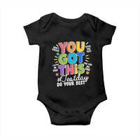 Funny Test Day You Got This Do Your Best Baby Onesie Colorful Flowers
