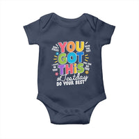 Funny Test Day You Got This Do Your Best Baby Onesie Colorful Flowers