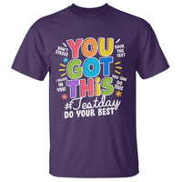 Funny Test Day You Got This Do Your Best T Shirt Colorful Flowers