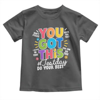 Funny Test Day You Got This Do Your Best Toddler T Shirt Colorful Flowers