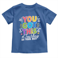 Funny Test Day You Got This Do Your Best Toddler T Shirt Colorful Flowers