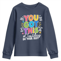 Funny Test Day You Got This Do Your Best Youth Sweatshirt Colorful Flowers