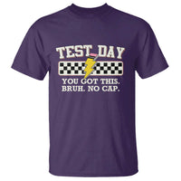 Funny Test Day You Got This Bruh No Cap T Shirt Teacher Pencil Lightning Bolt