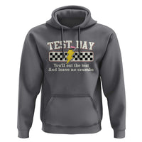 Funny Test Day You'll Eat The Test And Leave No Crumbs Hoodie Teacher Pencil Lightning Bolt