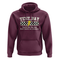 Funny Test Day You'll Eat The Test And Leave No Crumbs Hoodie Teacher Pencil Lightning Bolt