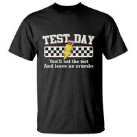 Funny Test Day You'll Eat The Test And Leave No Crumbs T Shirt Teacher Pencil Lightning Bolt