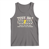 Funny Test Day You'll Eat The Test And Leave No Crumbs Tank Top Teacher Pencil Lightning Bolt